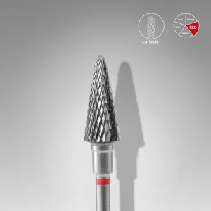 staleks Φρεζάκι Καρβιδίου "Κώνος" Κόκκινο (expert) 6x14mm